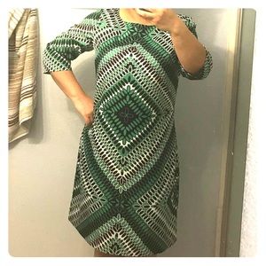 Colorful shift dress